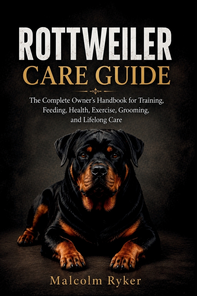 Rottweiler Care Guide: The Complete Owner's Handbook for Training, Feeding, Health, Exercise, Grooming, and Lifelong Care cover