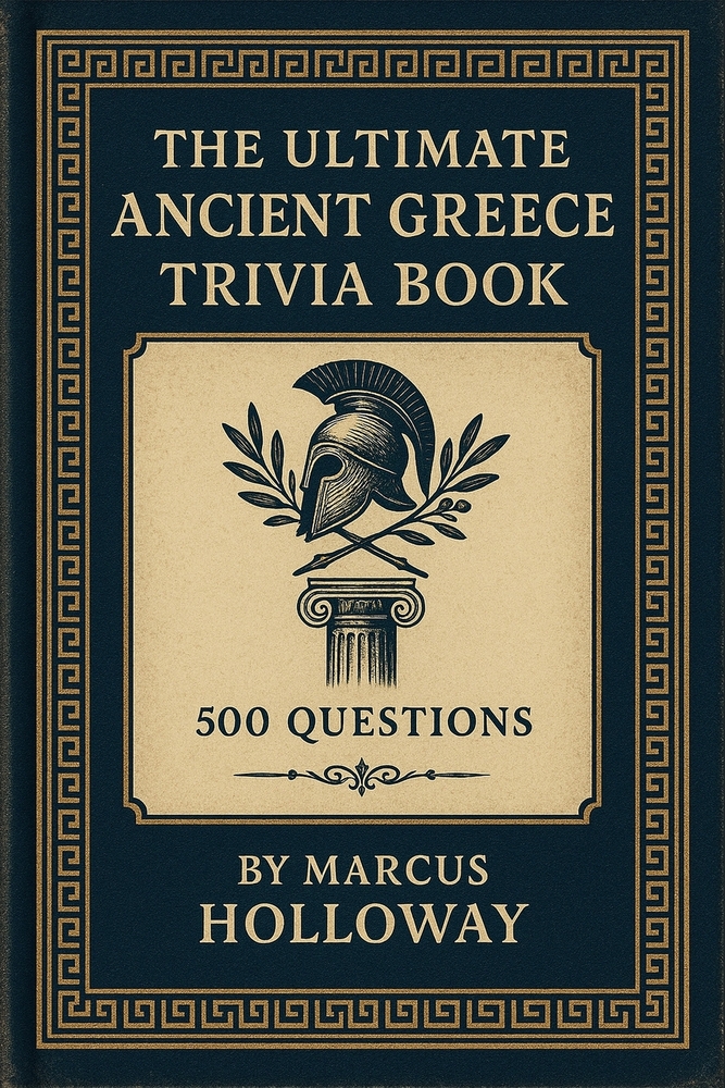 The Ultimate Ancient Greece Trivia Book: 500 Questions on Heroes, Philosophers, Spartans, and the Civilization That Invented Democracy cover