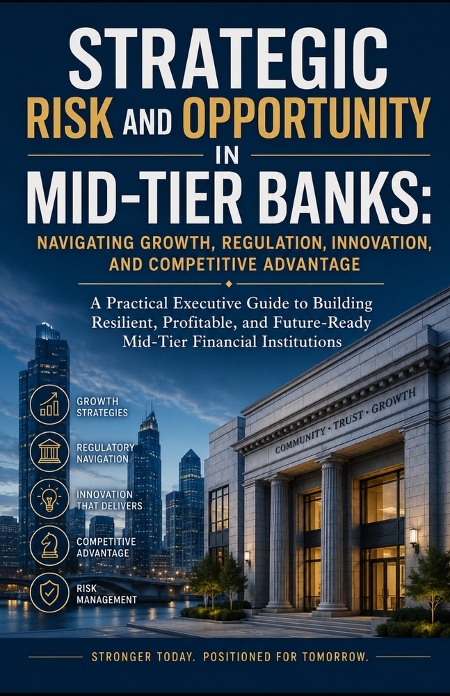 Strategic Risk and Opportunity in Mid-Tier Banks: Navigating Growth, Regulation, Innovation, and Competitive Advantage cover