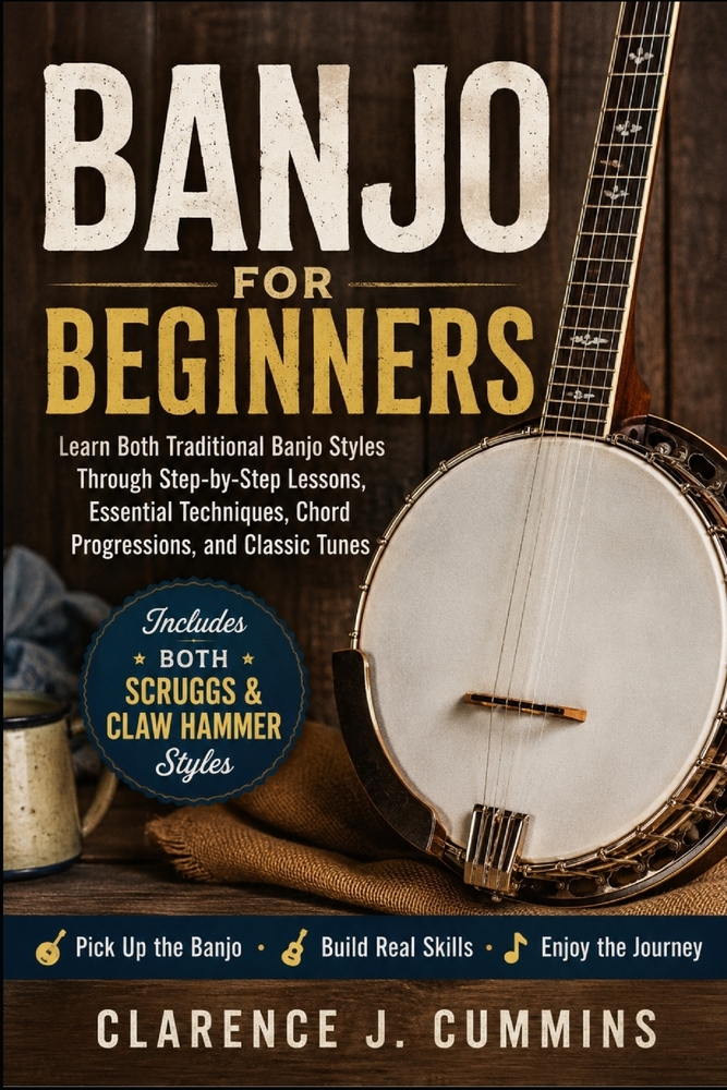 Banjo for Beginners: Learn Both Traditional Banjo Styles Through Step-by-Step Lessons, Essential Techniques, Chord Progressions, and Classic Tunes cover