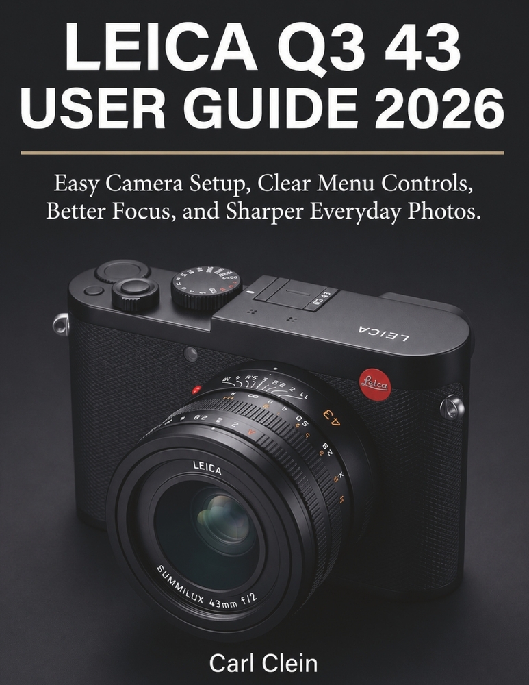 Leica Q3 43 User Guide 2026: Easy camera set-up, clear menu controls, better focus and sharper everyday photos. cover