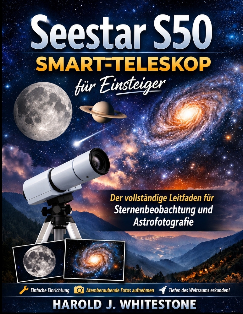 Seestar S50 Smart-Teleskop für Einsteiger: Sternenbeobachtung und Astrofotografie cover