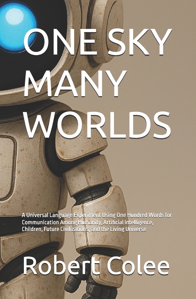 One Sky Many Worlds: A Universal Language Experiment Using One Hundred Words for Communication Among Humanity, Artificial Intelligence, Children, Futu cover