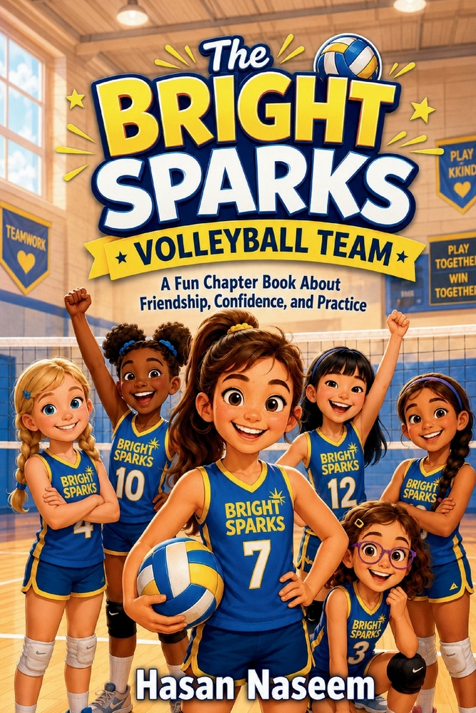 The Bright Sparks Volleyball Team: A Fun Chapter Book About Friendship, Confidence, and Practice cover
