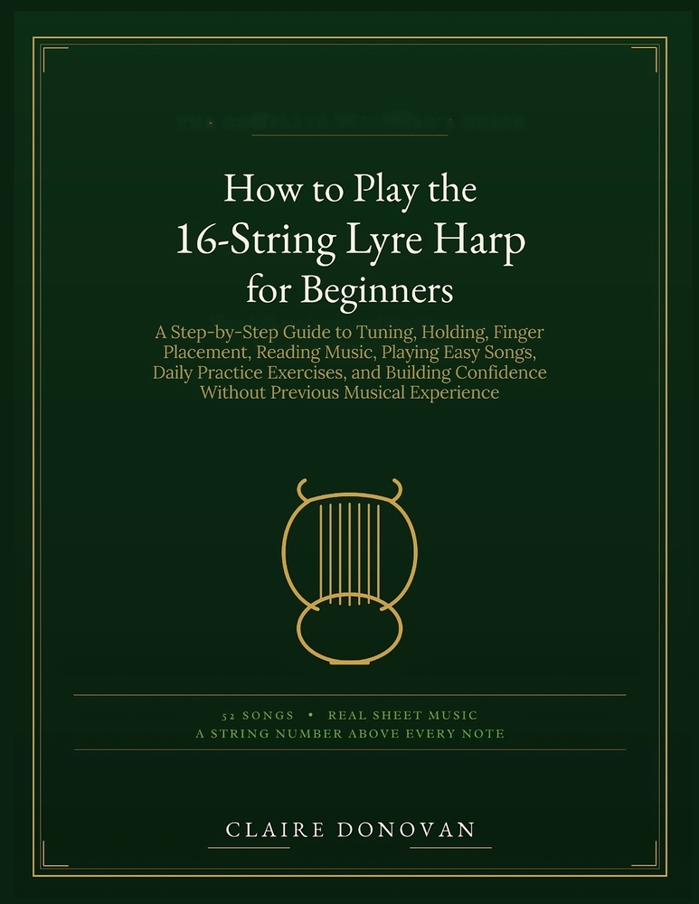 How to Play the 16-String Lyre Harp for Beginners: A Step-by-Step Guide to Tuning, Holding, Finger Placement, Reading Music, Playing Easy Songs, Daily cover
