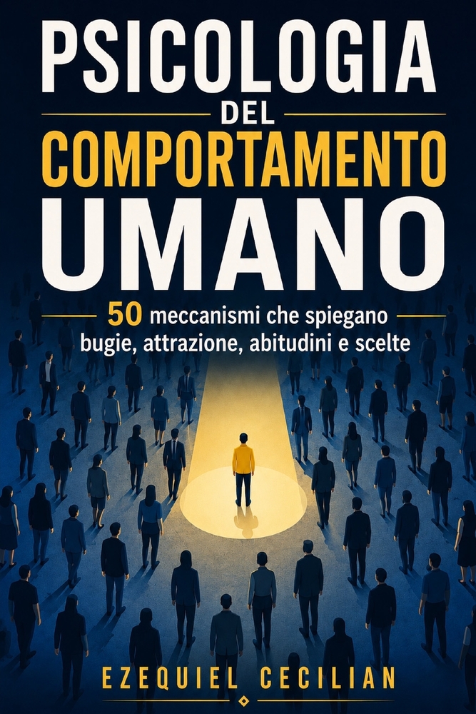 Psicologia del Comportamento Umano: 50 meccanismi che spiegano bugie, attrazione, abitudini e scelte cover