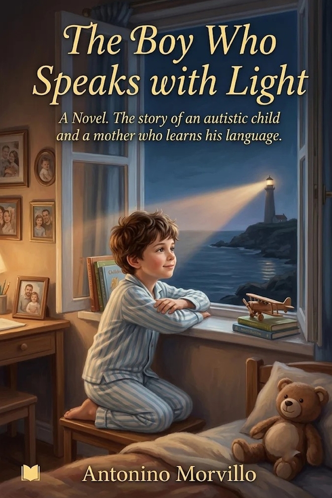 The Boy Who Speaks with Light: A Novel. The story of an autistic child and a mother who learns his language cover