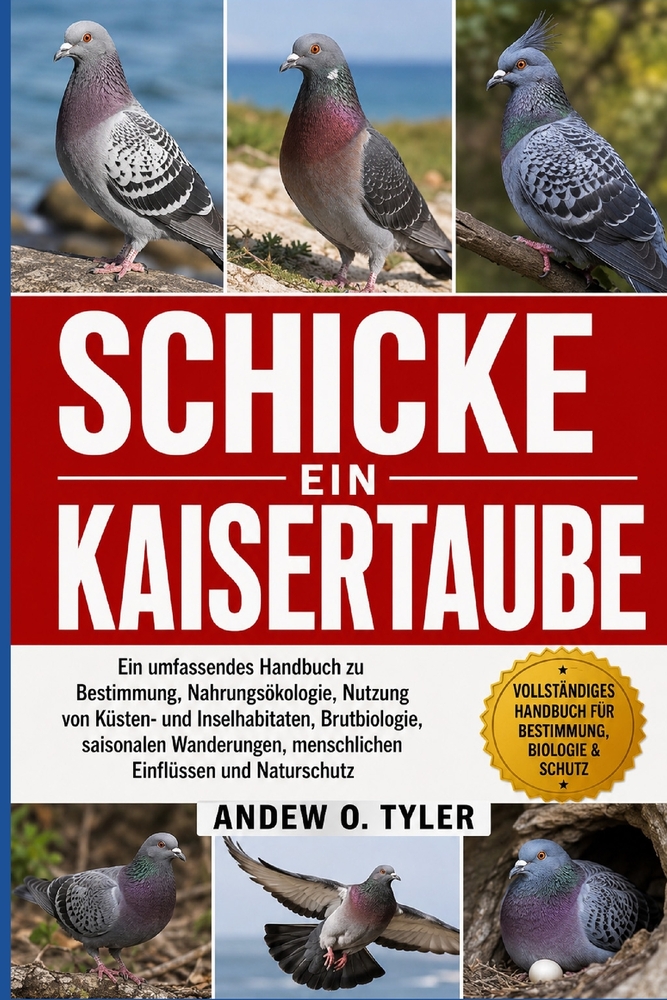 Schicke Kaisertaube: Ein umfassendes Handbuch zu Bestimmung, Nahrungsökologie, Nutzung von Küsten- und Inselhabitaten, Brutbiologie, saisonalen Wander cover