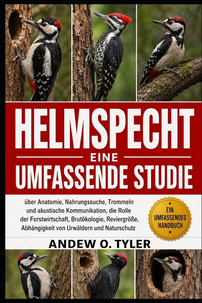 Helmspecht: Eine umfassende Studie über Anatomie, Nahrungssuche, Trommeln und akustische Kommunikation, die Rolle der Forstwirtschaft, Brutökologie, R cover