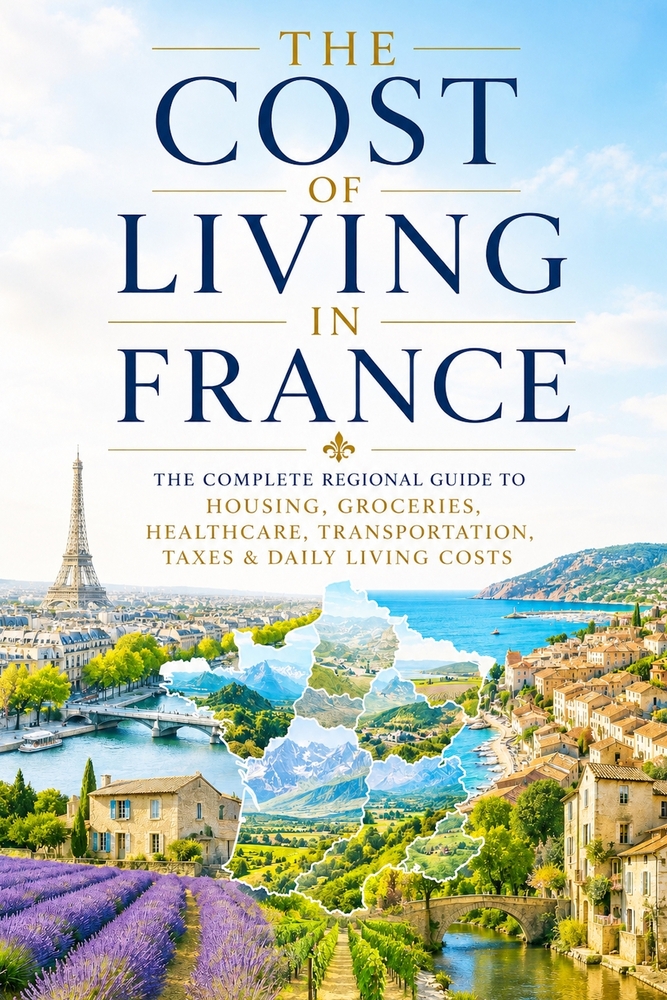The Cost of Living in France: The Complete Regional Guide to Housing, Groceries, Healthcare, Transportation, Taxes & Daily Living Costs (2026 Edition) cover