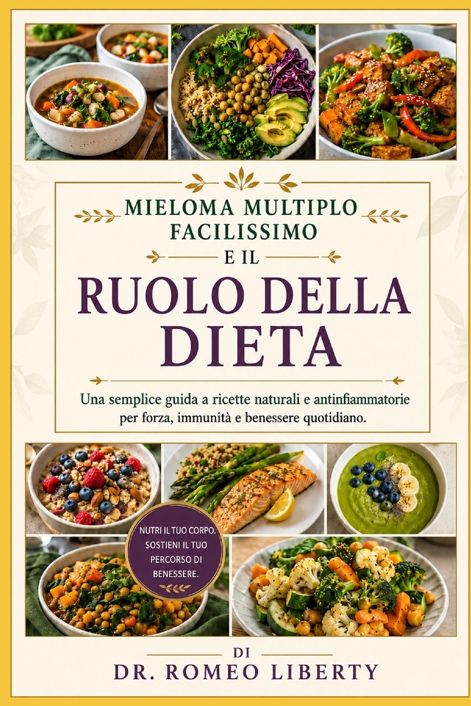 Mieloma Multiplo Facilissimo E Il Ruolo Della Dieta: Una semplice guida a ricette naturali e antinfiammatorie per forza, immunità e benessere quotidia cover