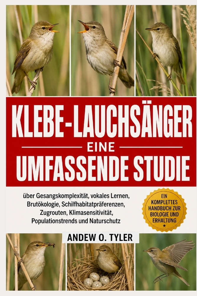 Klebe-Lauchsänger: Eine umfassende Studie über Gesangskomplexität, vokales Lernen, Brutökologie, Schilfhabitatpräferenzen, Zugrouten, Klimasensitivitä cover