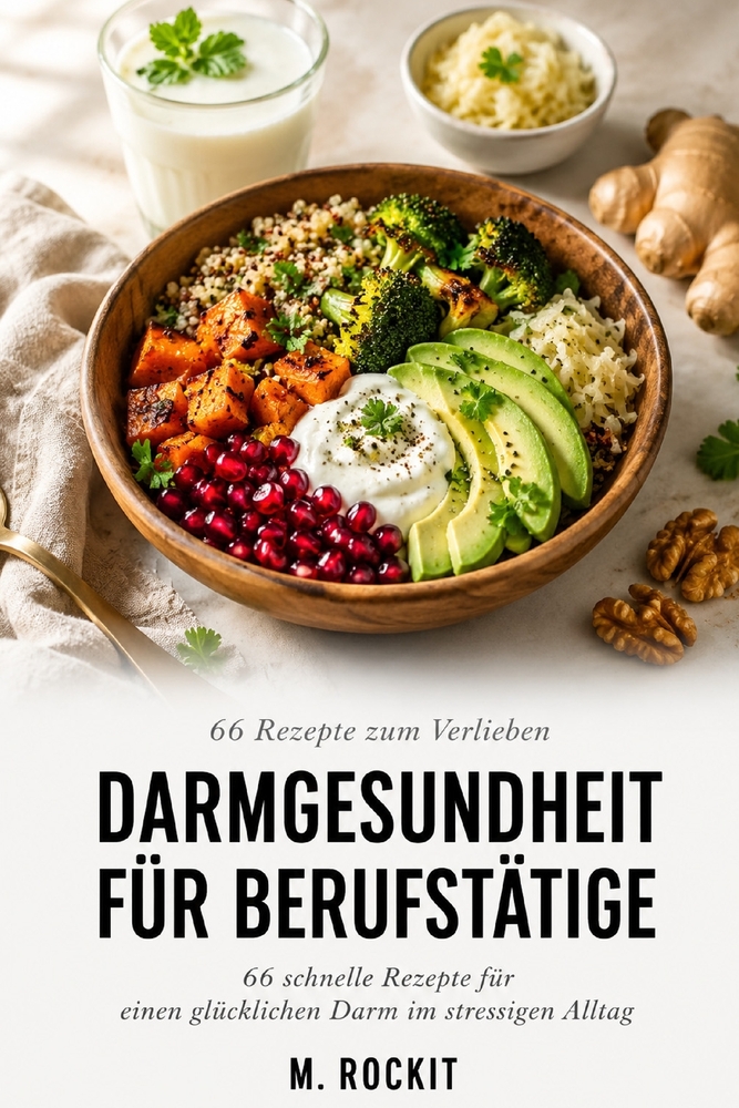 Darmgesundheit für Berufstätige: Darmgesundheit für Berufstätige Untertitel: 66 schnelle Rezepte für einen glücklichen Darm im stressigen Alltag cover
