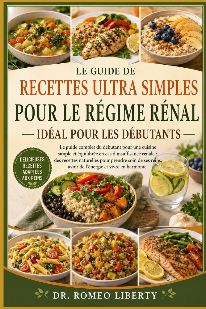 Le Guide de Recettes Ultra Simples Pour Le Régime Rénal, Idéal Pour Les Débutants: Le guide complet du débutant pour une cuisine simple et équilibrée cover