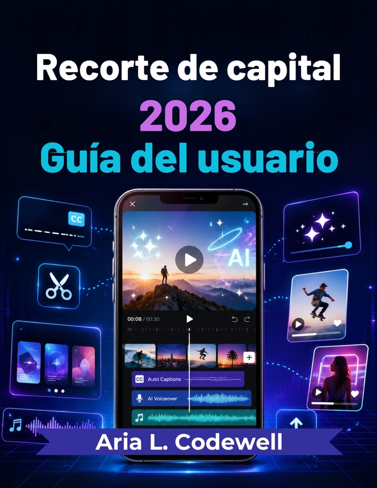 Recorte de capital 2026 Guía del usuario: Lecciones sencillas para la creación de vídeos con IA, Reels, Shorts, subtítulos automáticos, plantillas, ef cover