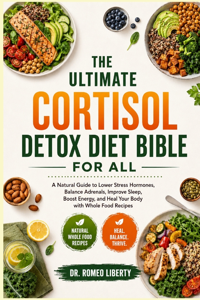 The Ultimate Cortisol Detox Diet Bible for All: A Natural Guide to Lower Stress Hormones, Balance Adrenals, Improve Sleep, Boost Energy, and Heal Your cover