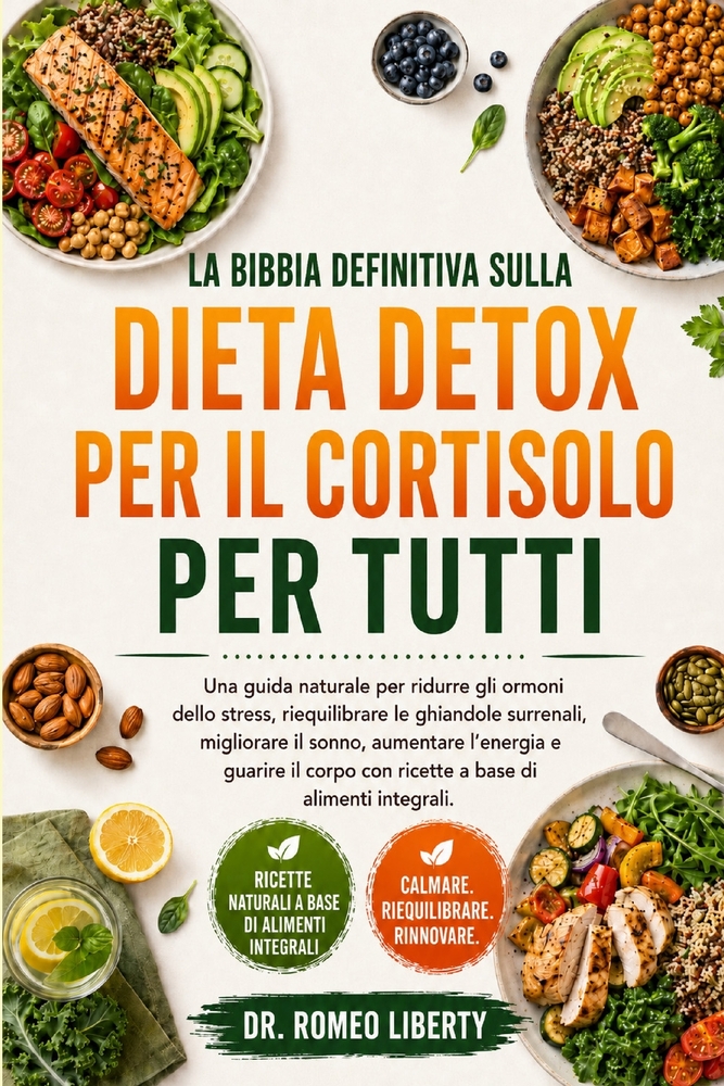 La Bibbia Definitiva Sulla Dieta Detox Per Il Cortisolo Per Tutti: Una guida naturale per ridurre gli ormoni dello stress, riequilibrare le ghiandole cover