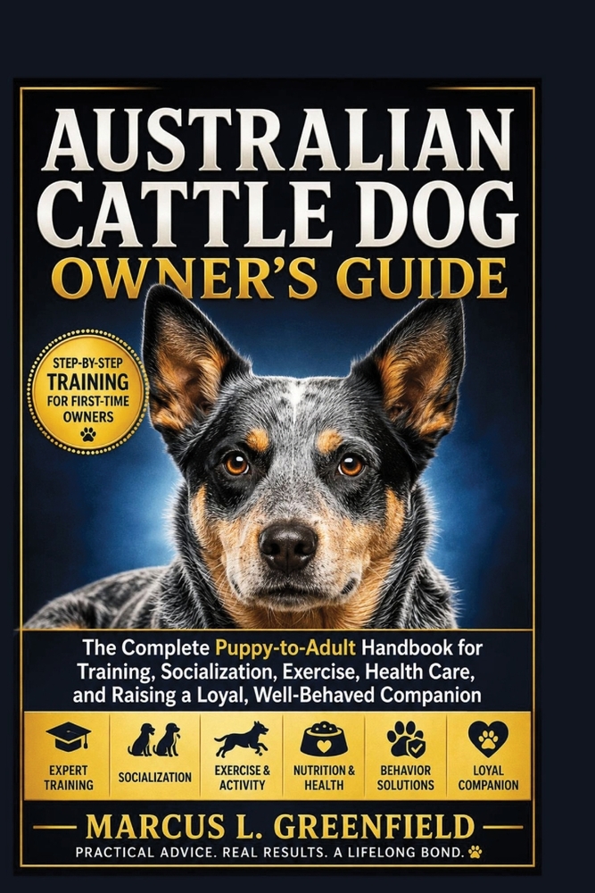 Australian Cattle Dog Owner's Guide: The Complete Puppy-to-Adult Handbook for Training, Socialization, Exercise, Health Care, and Raising a Loyal, Wel cover