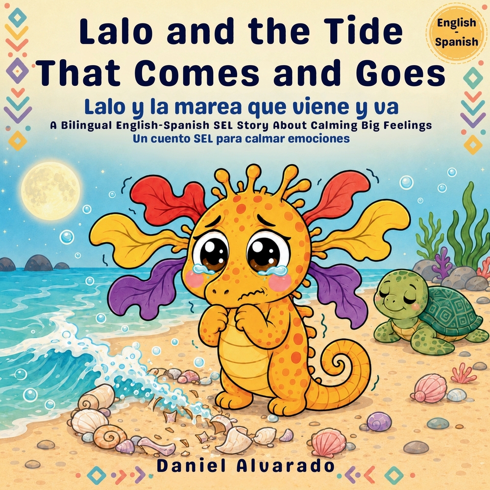Lalo and the Tide That Comes and Goes - Lalo y la marea que viene y va: A Bilingual English-Spanish SEL Story About Calming Big Feelings / Un cuento S cover