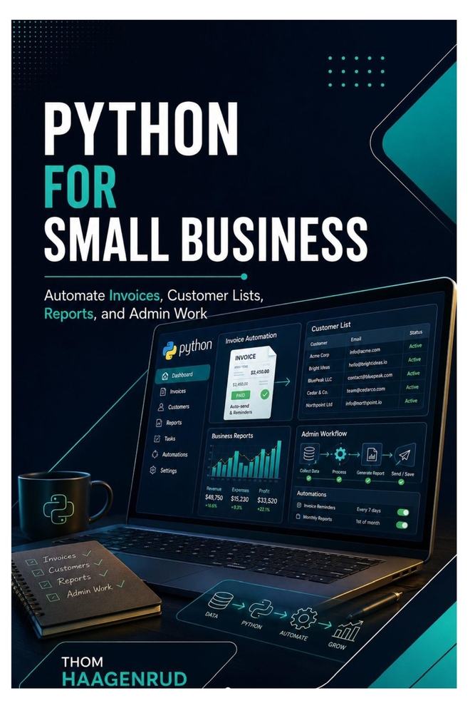 Python for Small Business: Automate Invoices, Customer Lists, Reports, and Admin Work cover
