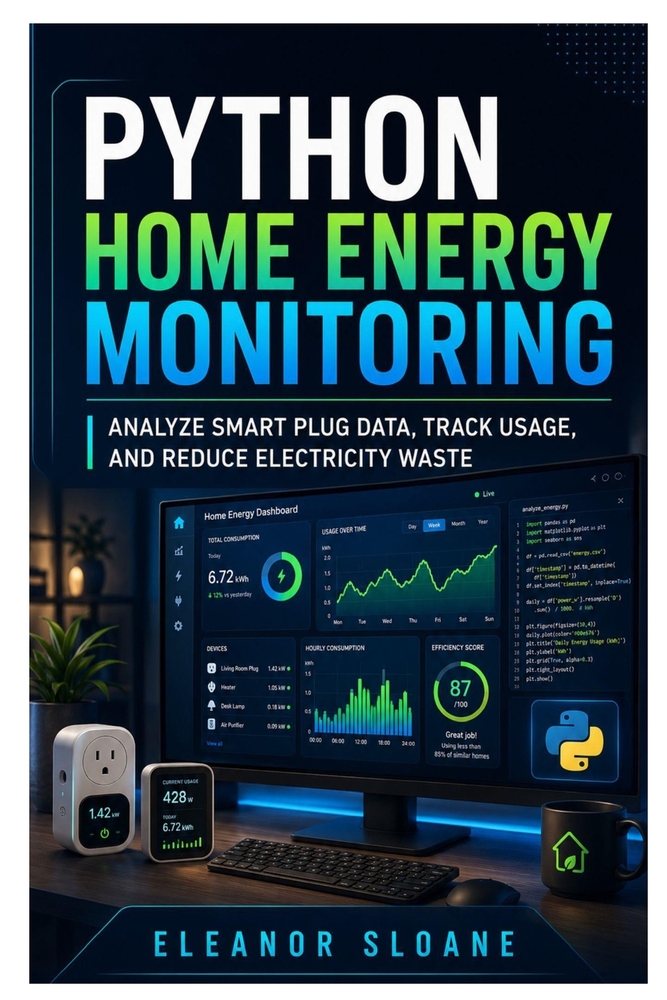 Python Home Energy Monitoring: Analyze Smart Plug Data, Track Usage, and Reduce Electricity Waste cover