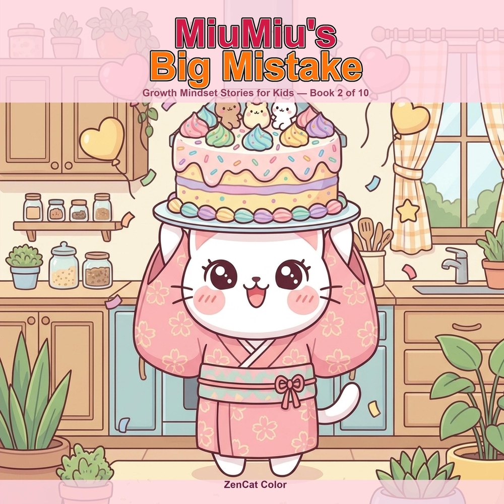 MiuMiu's Big Mistake: A Growth Mindset Story for Kids About Mistakes and Learning cover