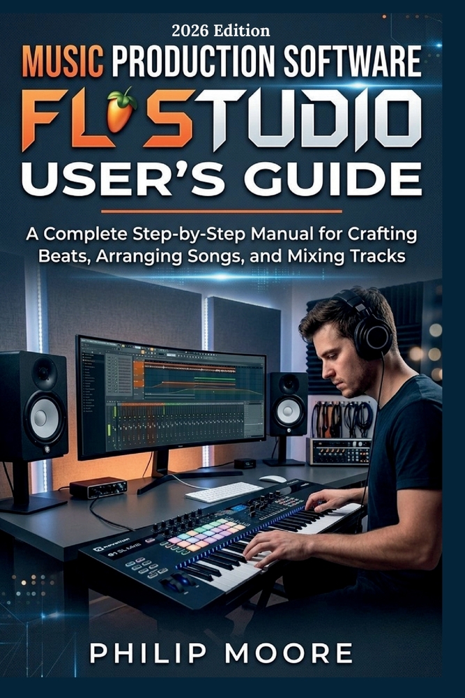 Music Production Software FL Studio User's Guide: A Complete Step-by-Step Manual for Crafting Beats, Arranging Songs, and Mixing Tracks cover
