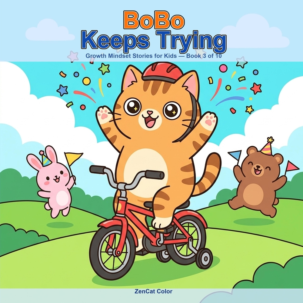 BoBo Keeps Trying: A Growth Mindset Story for Kids About Persistence and Never Giving Up cover