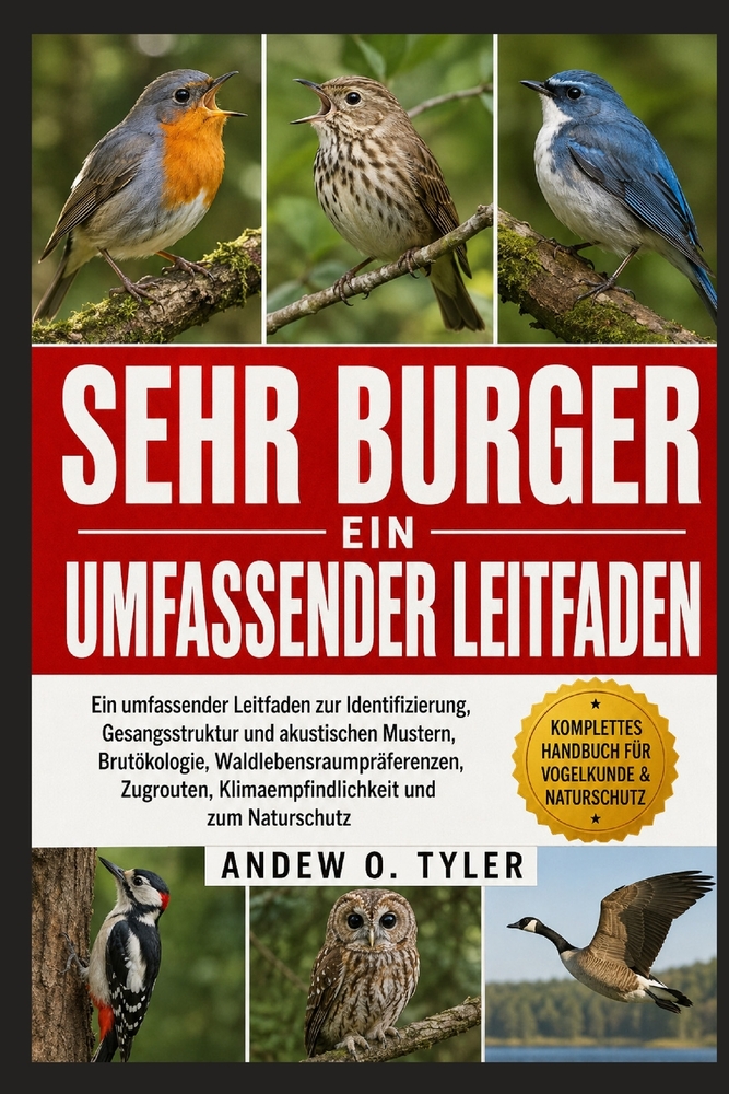 Sehr Burger: Ein umfassender Leitfaden zur Identifizierung, Gesangsstruktur und akustischen Mustern, Brutökologie, Waldlebensraumpräferenzen, Zugroute cover