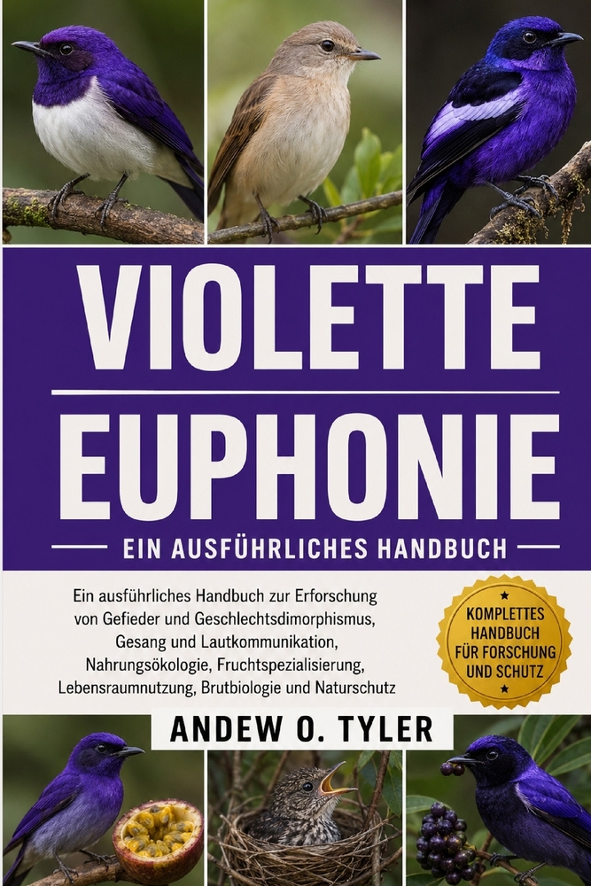 Violette Euphonie: Ein ausführliches Handbuch zur Erforschung von Gefieder und Geschlechtsdimorphismus, Gesang und Lautkommunikation, Nahrungsökologie cover