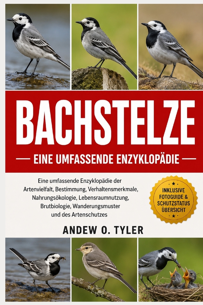 Bachstelze: Eine umfassende Enzyklopädie der Artenvielfalt, Bestimmung, Verhaltensmerkmale, Nahrungsökologie, Lebensraumnutzung, Brutbiologie, Wanderu cover