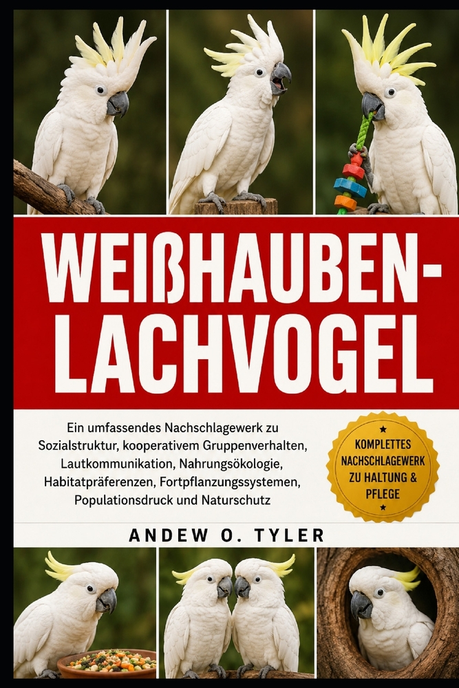 Weißhauben-Lachvogel: Ein umfassendes Nachschlagewerk zu Sozialstruktur, kooperativem Gruppenverhalten, Lautkommunikation, Nahrungsökologie, Habitatpr cover