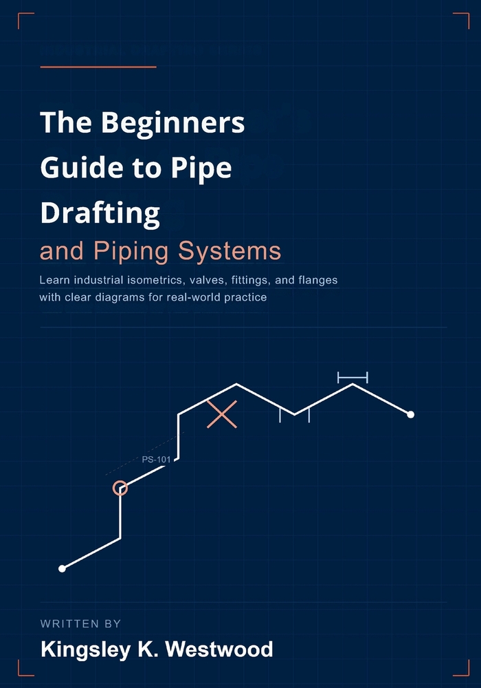The Beginners Guide to Pipe Drafting and Piping Systems: Learn Industrial Isometrics, Valves, Fittings, and Flanges with Clear Diagrams for Real-World cover