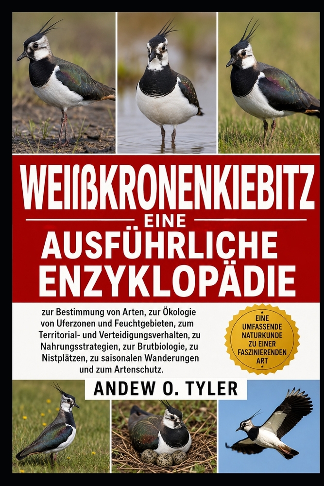 Weißkronenkiebitz: Eine ausführliche Enzyklopädie zur Bestimmung von Arten, zur Ökologie von Uferzonen und Feuchtgebieten, zum Territorial- und Vertei cover