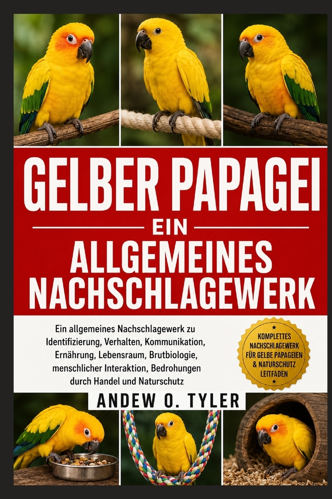 Gelber Papagei: Ein allgemeines Nachschlagewerk zu Identifizierung, Verhalten, Kommunikation, Ernährung, Lebensraum, Brutbiologie, menschlicher Intera cover