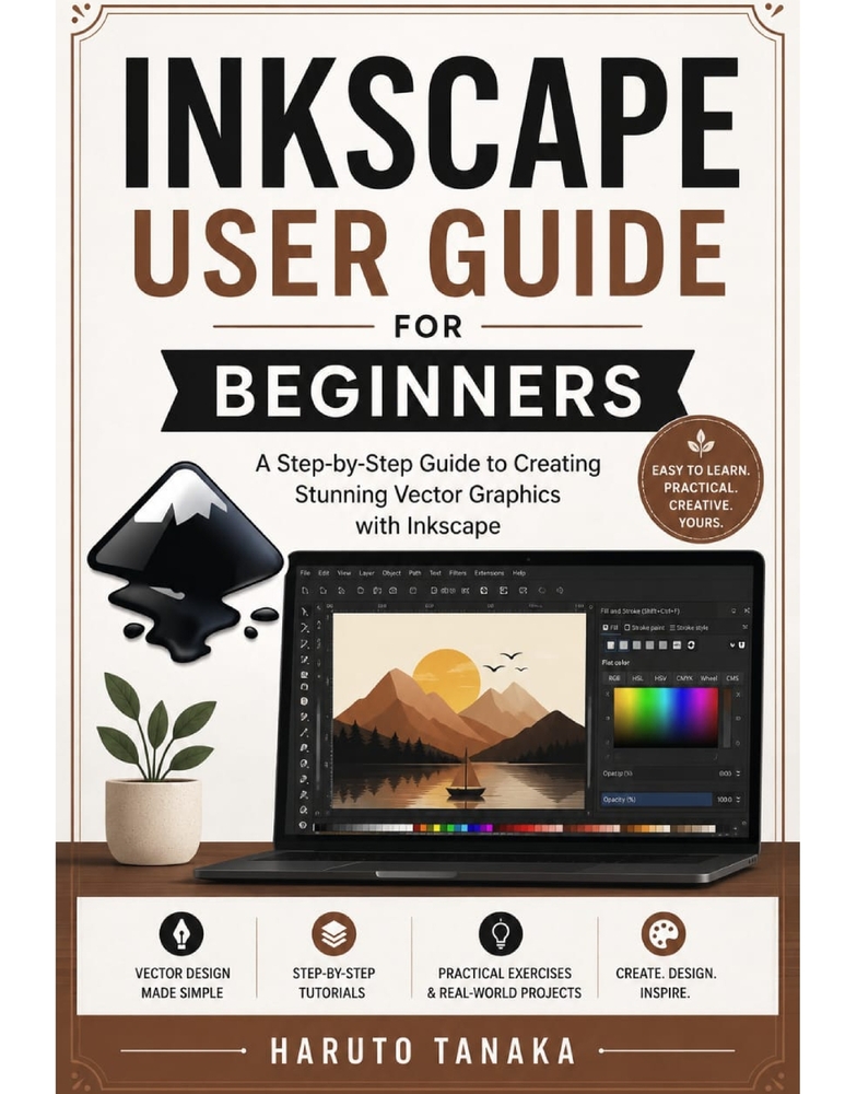 Inkscape User Guide for Beginners: A Step-by-Step Guide to Creating Stunning Vector Graphics with Inkscape cover