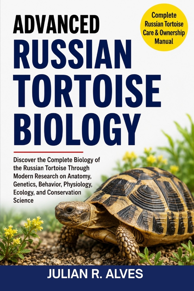 Advanced Russian Tortoise Biology: Discover the Complete Biology of the Russian Tortoise Through Modern Research on Anatomy, Genetics, Behavior, Physi cover