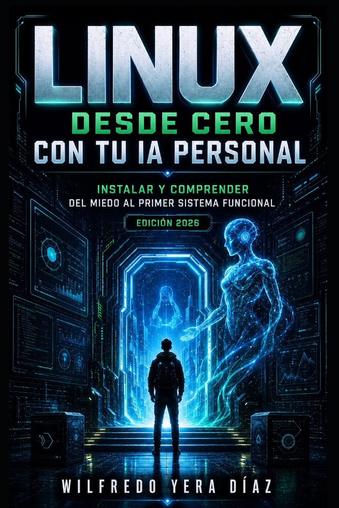 Linux desde cero con tu IA personal: Instalar y comprender: del miedo al primer sistema funcional cover