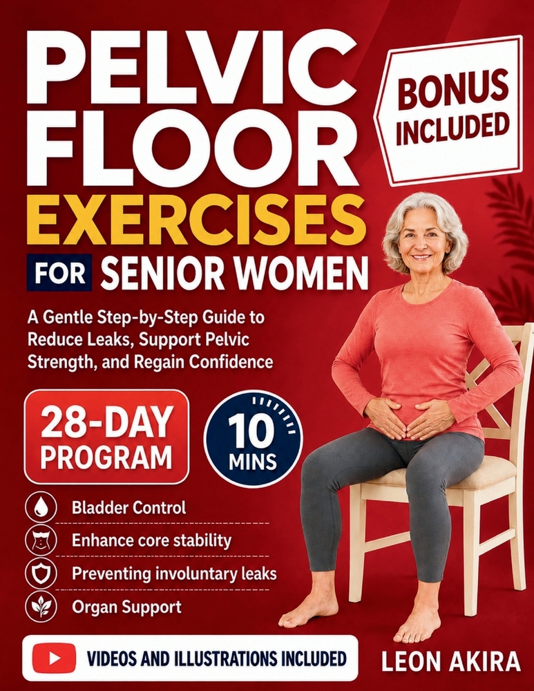 Pelvic Floor Exercises for Senior Women: A Gentle Step-by-Step Guide to Reduce Leaks, Support Pelvic Strength, and Regain Confidence cover