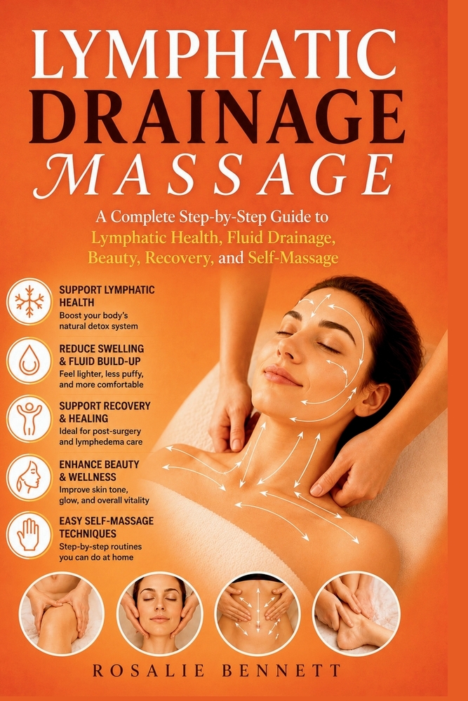 Lymphatic Drainage Massage: A Complete Step-by-Step Guide to Lymphatic Health, Fluid Drainage, Beauty, Recovery, and Self-Massage cover