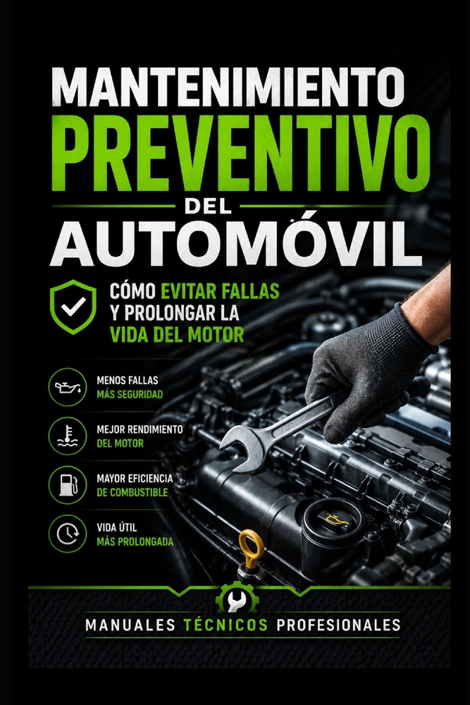 Mantenimiento Preventivo del Automóvil: Cómo Evitar Fallas y Prolongar la Vida del Motor: Manuales técnicos profesionales cover