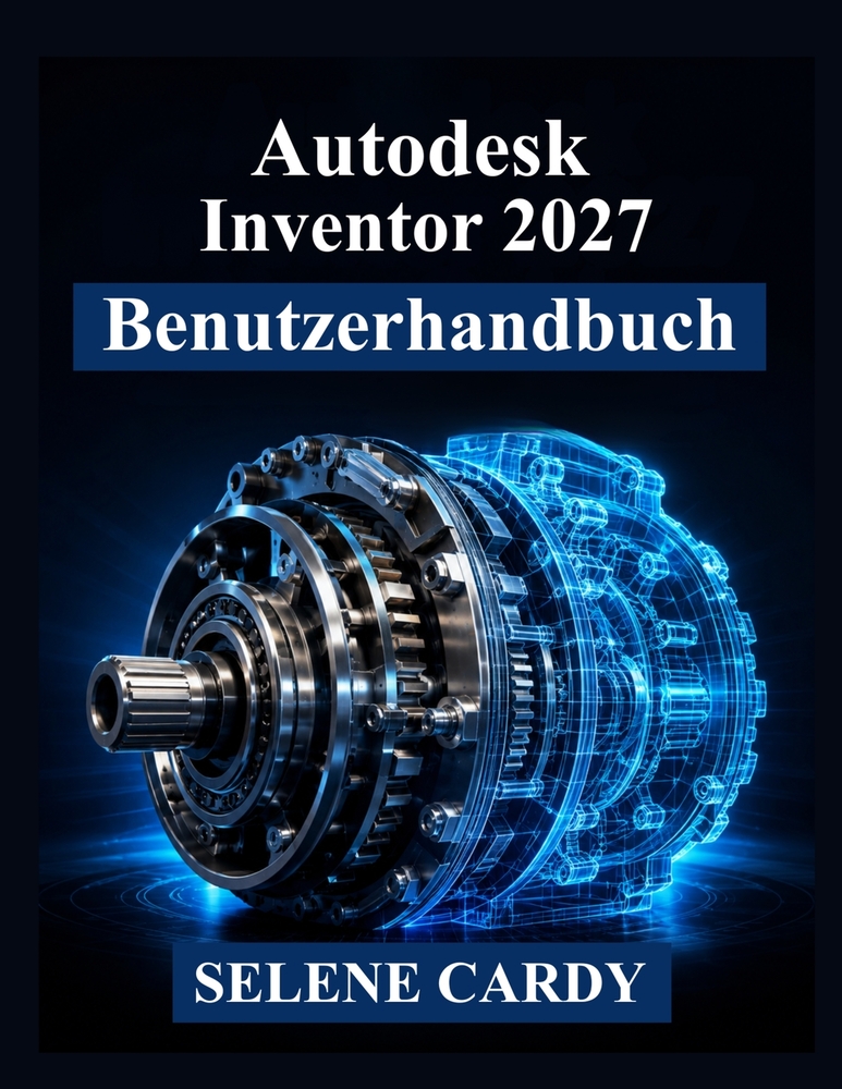 Autodesk Inventor 2027 Benutzerhandbuch: Ein praktisches Handbuch für 3D-Konstruktion, Baugruppen, Simulation und technische Dokumentation cover