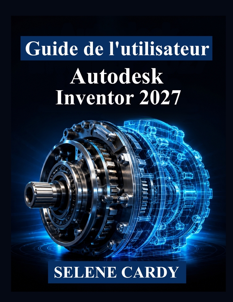 Guide de l'utilisateur d'Autodesk Inventor 2027: Manuel pratique de conception mécanique 3D, d'assemblages, de simulation et de documentation techniqu cover