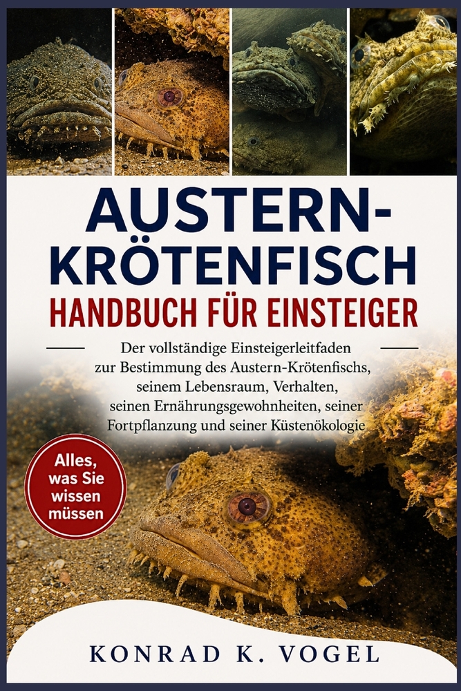Austern-Krötenfisch-Handbuch Für Einsteiger: Der vollständige Einsteigerleitfaden zur Bestimmung des Austern-Krötenfischs, seinem Lebensraum, Verhalte cover