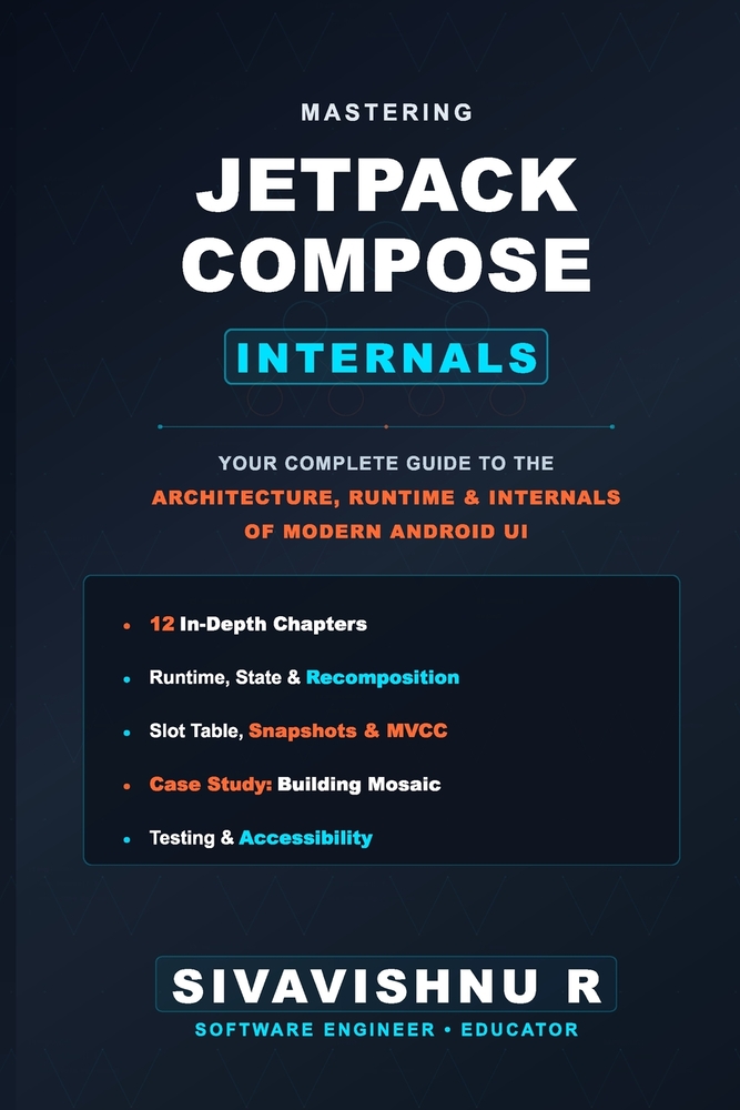 Mastering Jetpack Compose: Your Complete Guide to the Architecture, Runtime, and Internals of Modern Android UI cover