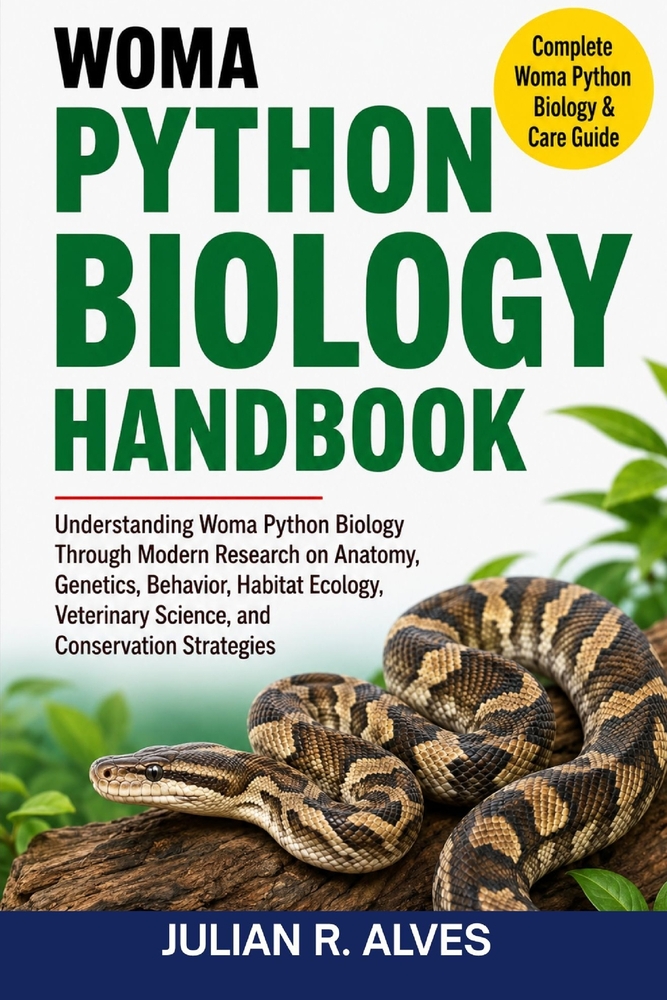 Woma Python Biology Handbook: Understanding Woma Python Biology Through Modern Research on Anatomy, Genetics, Behavior, Habitat Ecology, Veterinary Sc cover