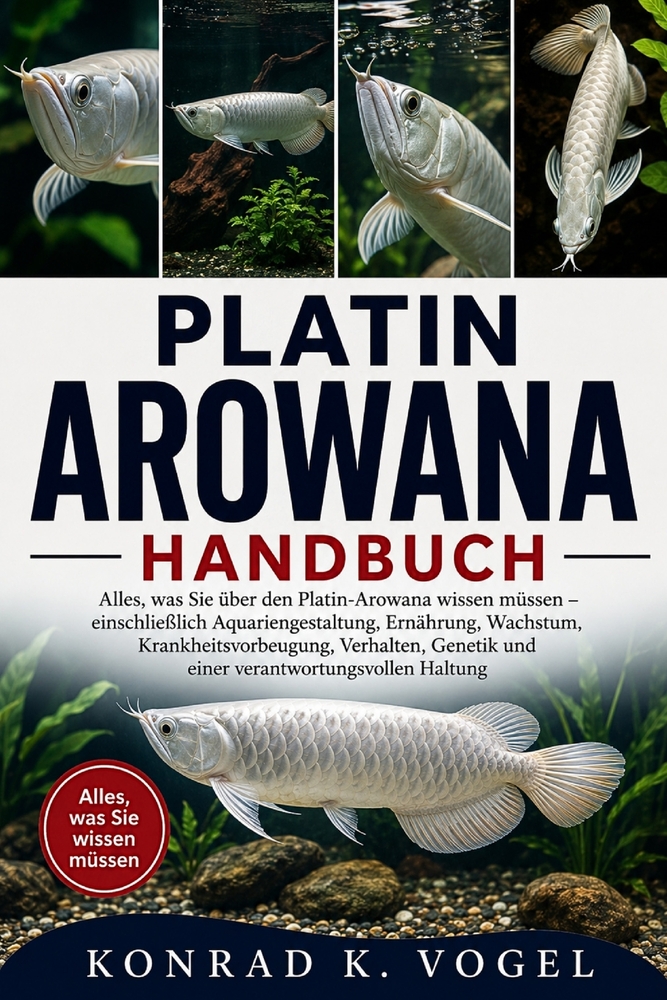 Platin-Arowana-Handbuch: Alles, was Sie über den Platin-Arowana wissen müssen - einschließlich Aquariengestaltung, Ernährung, Wachstum, Krankheitsvorb cover