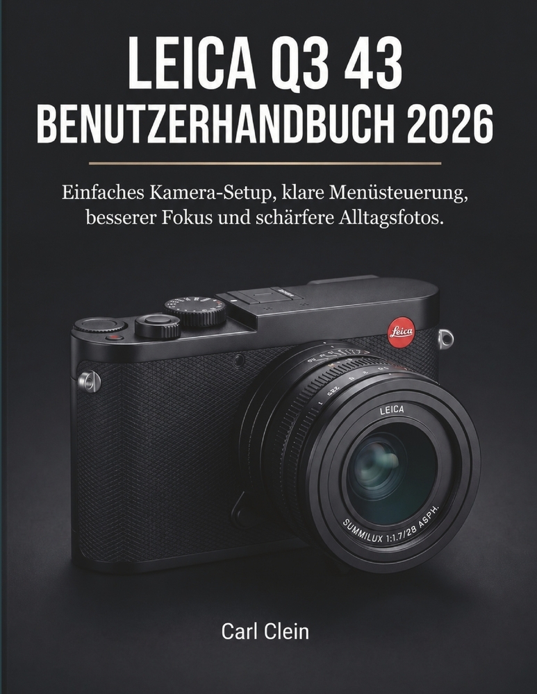Leica Q3 43 Benutzerhandnuch 2026: Einfaches kamera set-up, klare menusteuerung besserer fokus und schaefere Alltagsfotos. cover