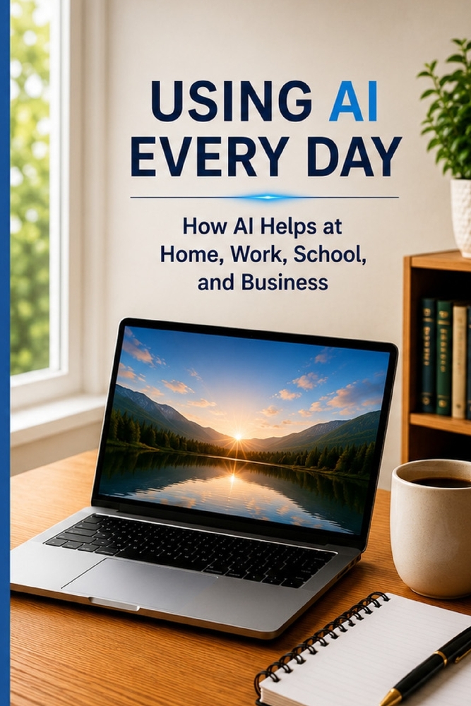 Using AI Every Day: How AI Helps at Home, Work, School, and Business cover