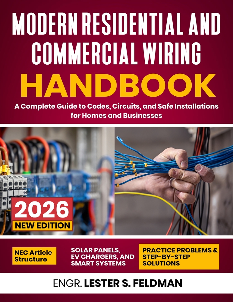 The Modern Residential and Commercial Wiring Handbook: A Complete Guide to Codes, Circuits, and Safe Installations for Homes and Businesses cover